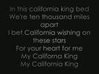 Rihanna - Kalifornia King + text