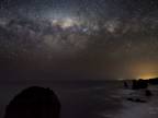 Nočná obloha nad Južným oceánom