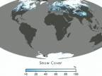 Globálna snehová pokrývka za 10 rokov