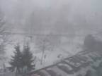Snehová búrka v Bratislave 15. 2. 2012