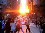 Manhattanhenge - západ slnka v New Yorku