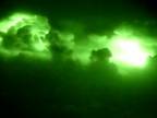 Búrka z lietadla cez nočné videnie