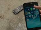 Samsung Galaxy Note 2 - Pád kladiva test