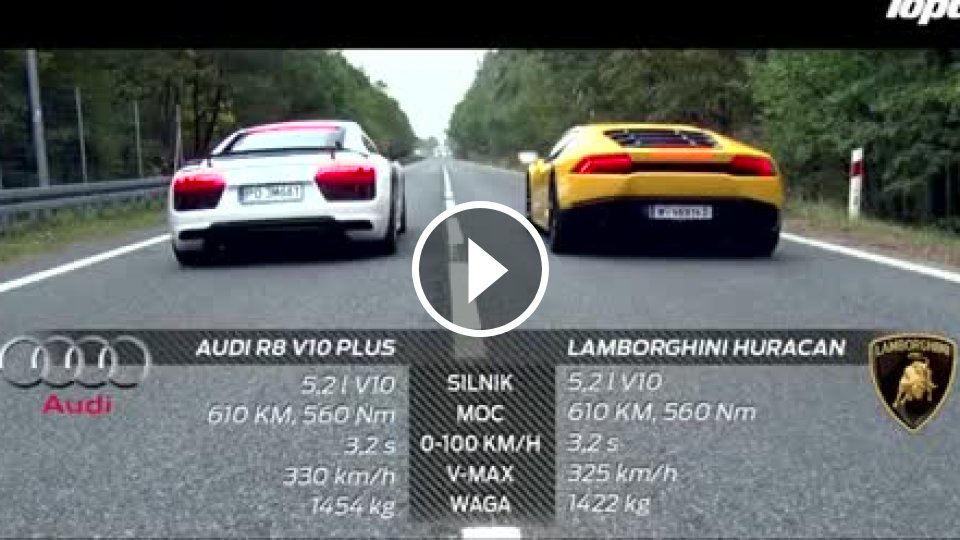 Audi R8 Vs Lamborghini Huracan Mojevideo