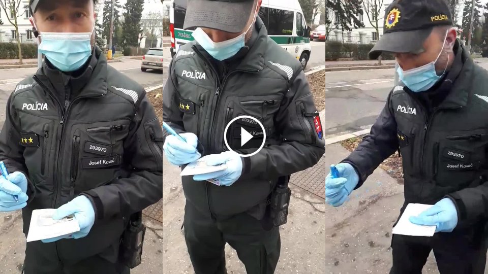Na prechádzke v Bratislave dostali pokutu - Mojevideo