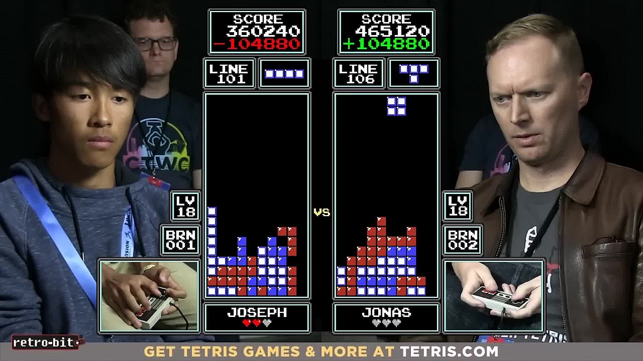 Jeden z najlepší Tetrisových súbojov histórie (Jonas Neubauer vs ...