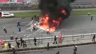 Hrozivá havária pretekára Giorgia Bartocciho na Lamborghini