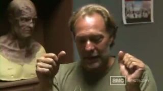 The Walking Dead maskovanie zombie dievčaťa
