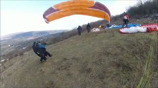 Jarný paragliding na Presskame