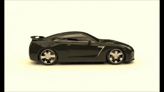 3d model Nissan GTR 360˚