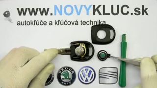 Demontáž auto kľuč VW, SKODA, SEAT, AUDI so svetlom