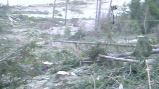 2010 Liptovský Hrádok,ťažba dreva s lanovkou.