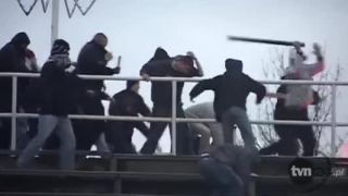 Hooligans:Górnik Konin vs.polícia