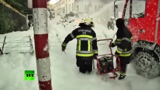Protest belgických hasičov