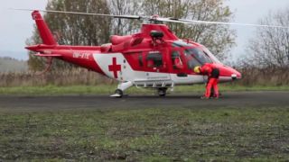 Handlová 29.10.13 ATE Vrtuľníková záchranná zdravotná slu