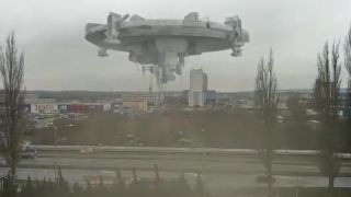 Ufo nad tescom.