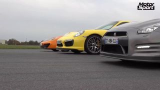 911 Turbo S vs. GT-R35 vs. MP4-12C