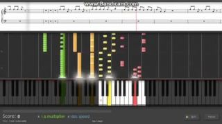 Bruno Mars Grenade : Piano version (synthesia)