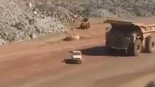 Cat 797b vs. Landcruiser