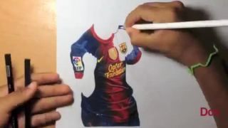 Kreslenie Lionela Messiho
