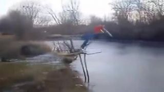 Salto do jazera za 10 bodov