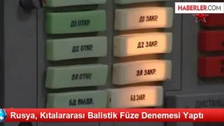 Ruská medzikontinentálna balistická strela test