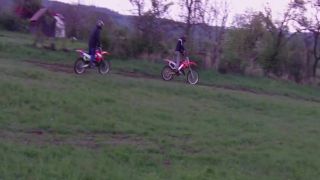 Honda CR 125 vs Honda CR 250 crash