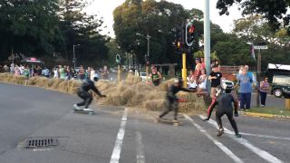 Nepríjemné nehody počas zjazdu (longboardy)