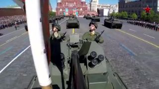 Ruská vojenská prehliadka cez GoPro