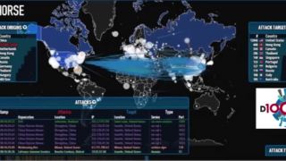 Mapa zobrazujúca utorkový masívny útok na Facebook z Číny