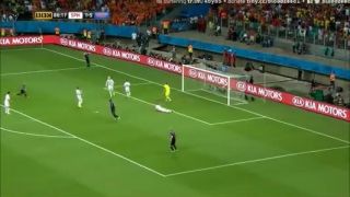 Španielsko - Holandsko 1:5,najkrajší zákrok
