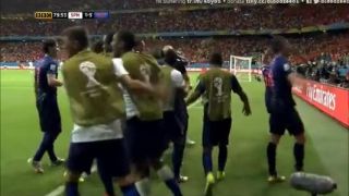 Španielsko - Holandsko 1:5, najkrajšia akcia