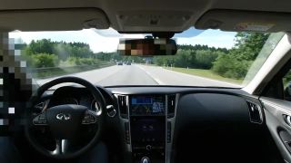 Test Active Lane Control Infinity Q50 na diaľnici