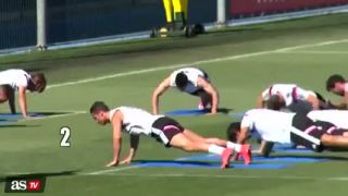 Cristiano Ronaldo na tréningu