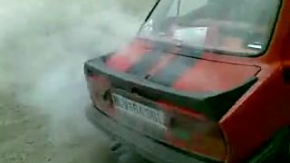 škoda na štrku(nevydržala)