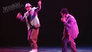 Hilty and Bosch (Japan) perform an amazing in - sync locking rou