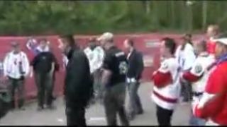 Hooligans attack