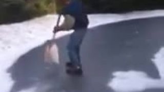 Prvé odhadzovanie snehu