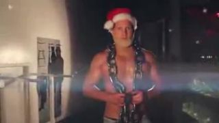 Bodybuilder Santa