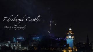 Edinburgh Castle Fire works 2014