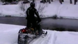 Snowmobilom do stromu