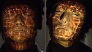 Face hacking (3D projekcia na tvár)