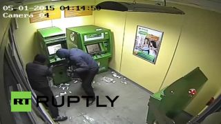 Pokus o vykradnutie bankomatu (Rusko)
