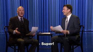 Michael Keaton a Jimmy Fallon - detské divadlo