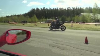 Ferrari 458 Italia vs. Suzuki Hayabusa Turbo