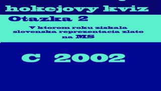 Otestujte sa ! Hokejoví kvíz!