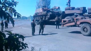 Tanku sa na príves nechcelo (Ukrajina)