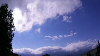 Mraky nad Martinskými hoľami.Time - lapse video.