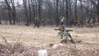Cvičenie domobrancov DĽR so systémom 9K135