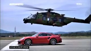 Porsche 911 Turbo vs. NH90 Caïman vs. Eurocopter Tiger